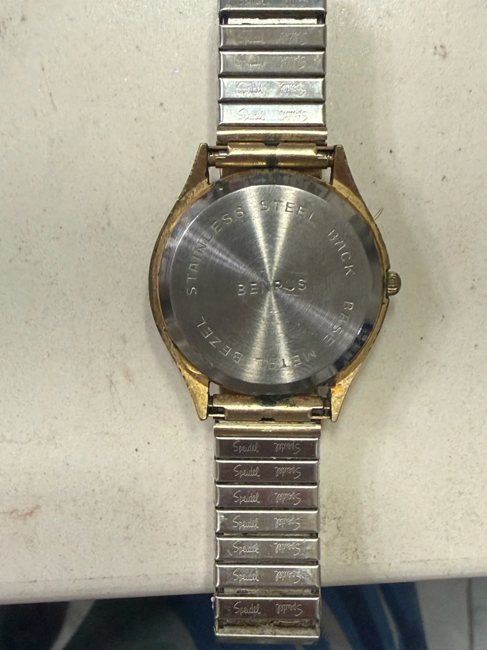 Vintage Benrus Citation 3 Star Quartz Gold Tone Day Date Men’s Watch